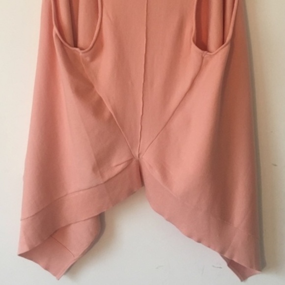 Donna Karan Blush Pink/Peach Knit Duster Vest - Picture 5 of 6